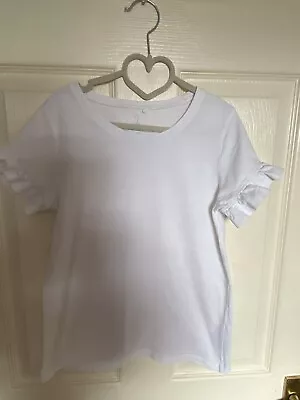 Buy 💗Next Girls White T-shirt, Size 10 Years, Good Condition  • 4£