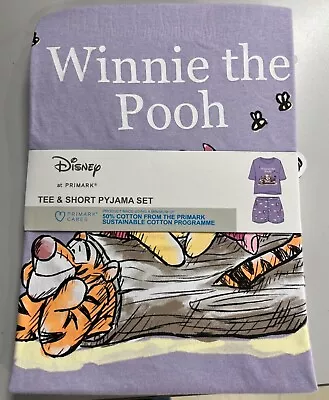 Buy Disney Winnie The Pooh Lilac PJ Pyjama Set Ladies Primark • 19.99£