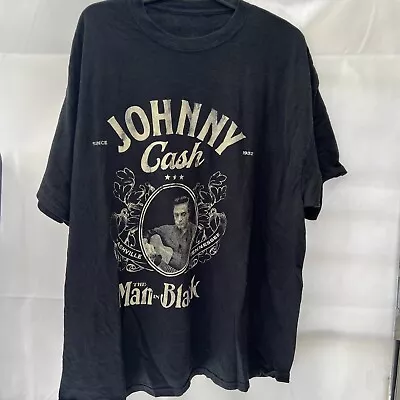 Buy Johnny Cash The Man In Black Rock Band T Shirt 3 XL • 19.99£
