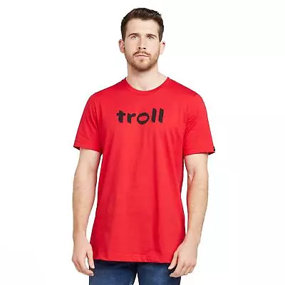 Buy TROLL Men’s Front Logo T-Shirt Perfect For Comfortable Outdoor Activities • 23£