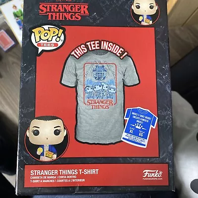Buy Stranger Things T Shirt Pop Tees New In Box Unisex T-shirt Xl • 15£