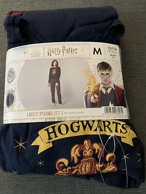 Buy Ladies Harry Potter Pyjama Set Hogwarts Size M 12-14 Pure Cotton For Comfort • 8£