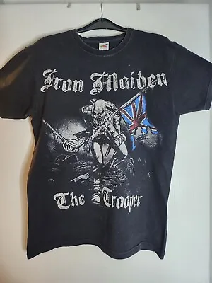 Buy Mens Iron Maiden Tshirt The Trooper Black Size Medium Print Front And Back  • 10.85£