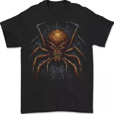 Buy A Demon Spider Halloween Evil Mens T-Shirt 100% Cotton • 10.48£