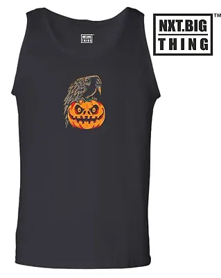 Buy Crow Pumpkin Vest Halloween Ghost Witch Trick Treat Scary Horror Gift Tank Top • 11.99£