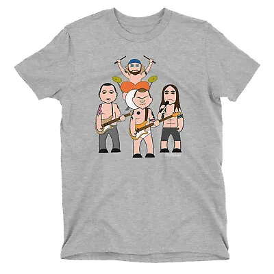 Buy Kids ORGANIC Cotton T-Shirt VIPwees The Chillies 90s Rock Band Music Caricature • 11.99£