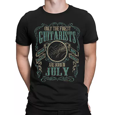 Buy Mens ORGANIC Cotton T-Shirt Finest Guitarists Born JULY Music Guitar Birthday  • 10.02£