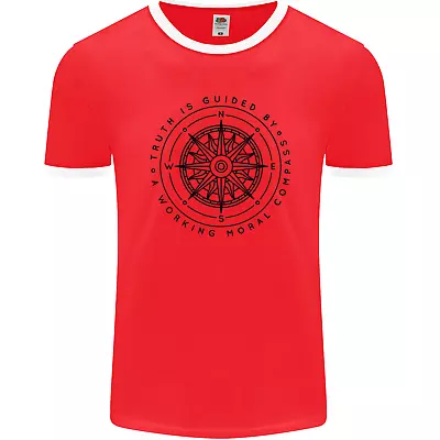 Buy Truth Is Guided By A Morale Compass Mens Ringer T-Shirt FotL • 11.99£