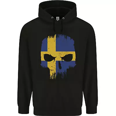 Buy Sweden Skull Flag Gym Bodybuilding Biker Mens 80% Cotton Hoodie • 19.99£