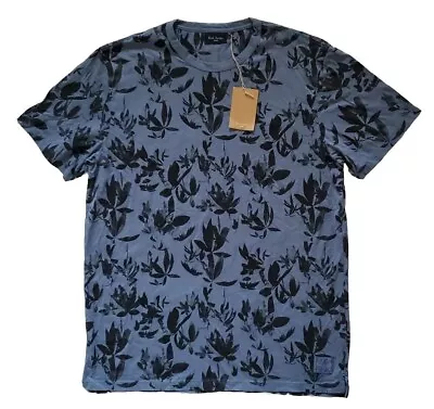 Buy PAUL SMITH Tshirt T Shirt Mens M Slim Fit Blue Black Money Tree - New With Tags • 39.95£