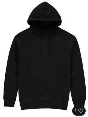 Buy Black Van233 Hoodie Sweatshirt Plain Pullover Hooded Jumper Casual Black LGE • 15£