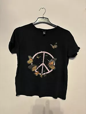 Buy Black Butterfly Yin And Yang T-Shirt • 0.50£