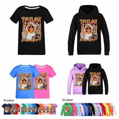 Buy 2024 Girls Taylor Swiftie Hoodie Casual Sweatshirt T-shirts Pullover Hoodie Tops • 10.99£