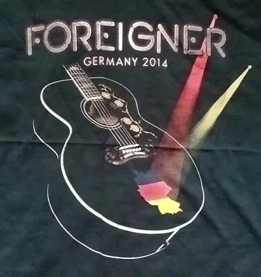 Buy FOREIGNER Germany 2014 OFFICIAL TOUR T-Shirt KING CRIMSON Spooky Tooth ⭐NEW⭐ • 15.99£
