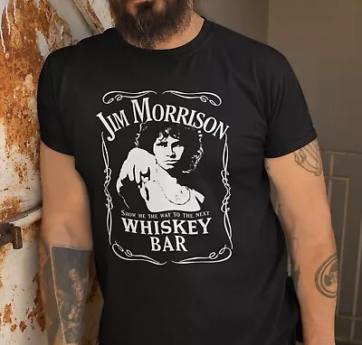 Buy Jim Morrison Whiskey Bar T-Shirt The Doors Legendary Rock Band Break On Through  • 12.28£