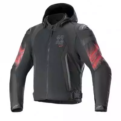 Buy Alpinestars Men's ZACA AIR Venom Waterproof Armoured Hoodie Jacket (Black/Red) • 275.49£