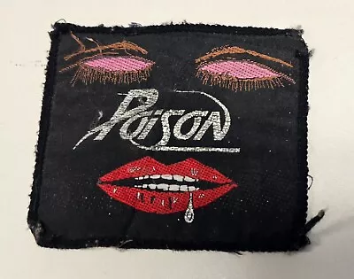 Buy POISON Band Vintage PATCH Jacket Vest Rare Open Up And Say Ahh Tour Merch 1988 • 9.46£