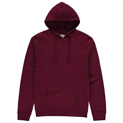 Buy Vanilla Van233 Hoodie Sweatshirt Plain Pullover Hooded Jumper Casual Burgundy M • 12£