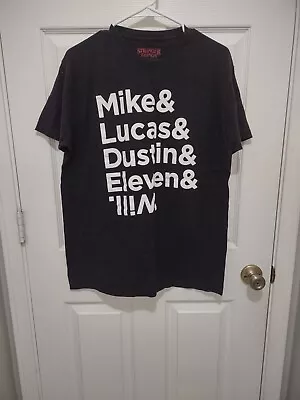 Buy Stranger Things Name List T-Shirt ~ Mike Lucas Dustin Eleven & Will Upside Down • 8.88£