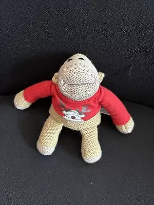 Buy Official PG Tips Monkey In Christmas Reindeer T-Shirt Soft Toy Small Knitted • 8£