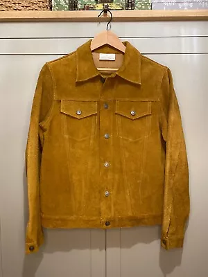 Buy Zara Origins Men’s Genuine Suede Leather Jacket Size M/L / 43in Chest ~Brand New • 95£