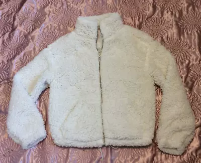 Buy Cream Soft Teddy Fur Zip Up Jacket, Size S. Brand New • 7£