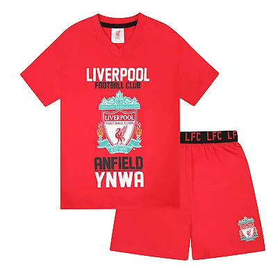 Buy Liverpool FC Boys Pyjamas Short Kids OFFICIAL Football Gift • 9.99£