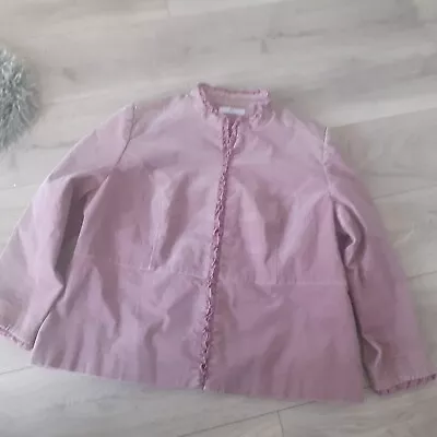 Buy Joanna Hope Ladies Corduroy Jacket Size 24 Dusky Pink • 28.99£