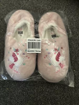 Buy New TU Unicorn Slippers Size 3/4 • 4.75£