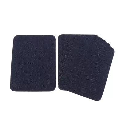 Buy 6pcs Iron On Denim Patches For Jeans Clothing Jacket Repair Tool Deep Blue • 5.86£