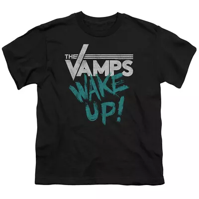 Buy The Vamps Wake Up Kids Youth T Shirt Licensed Music Rock Band Tee Black • 17.49£