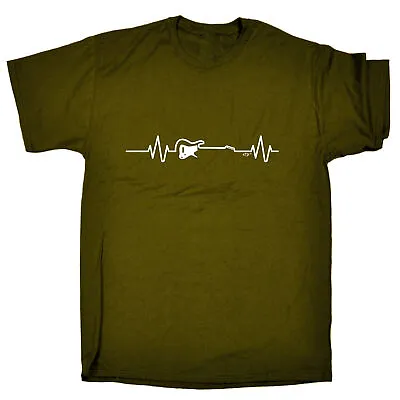 Buy Electric Guitar Pulse Music - Mens Funny Novelty Gift T Shirt T-Shirt Tshirts • 12.95£