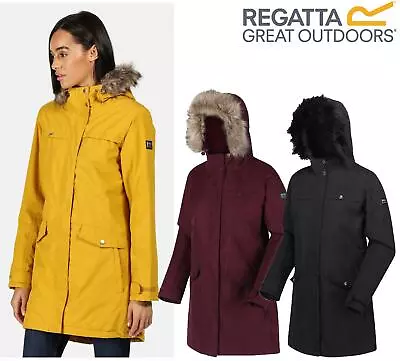 Buy Regatta Womens Serleena II Waterproof Insulated Fur Trim Hooded Parka Jacket • 49.99£