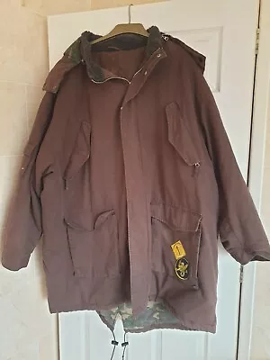 Buy KAYAK MENS BROWN PARKA JACKET - SIZE 4XL - CAMOFLAGE LINING - RARE - Chest 68 In • 175£