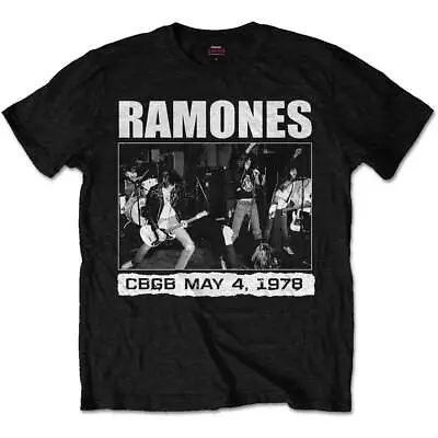 Buy The Ramones   Official Licensed Unisex T- Shirt -   CBGB 1978 - Black  Cotton • 16.99£