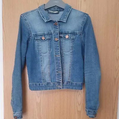 Buy Noisy May Ladies Denim Jacket Size Small Blue • 3.99£