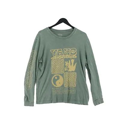 Buy Vans Men's T-Shirt M Green 100% Cotton Basic • 8.70£
