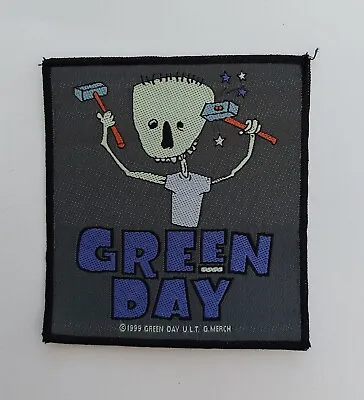 Buy Official Green Day Hammer Face Sew On Woven Patch NEW M48 • 4£