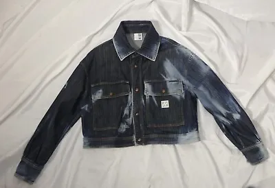 Buy Vintage Re-set Isko Old Jeans Update Stonewash Distressed Denim Jacket  L • 10£