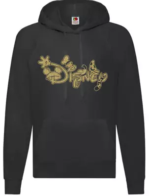 Buy Black Disney Inspired Gold Glitter Hoodie Ladies Girls AWD Family Travel Casual  • 18.49£