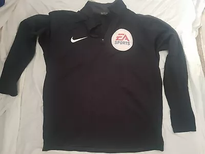 Buy RARE Nike EA Sports Promo Dri-Fit Mens Jacket M Black Video Games Fifa Y2K • 24.99£