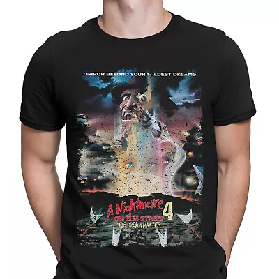 Buy Halloween Nightmare Elm Street 4 The Dream Master Movie Poster Mens T-Shirts #HD • 9.99£