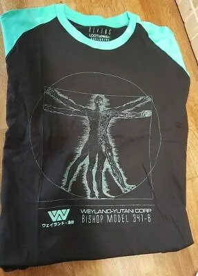 Buy Alien Exclusive Raglan Sleeve Tshirt Weyland Yutani Corp Bishop Ripley 2XL XXL • 25£