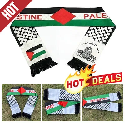 Buy Palestine Scarf 14*130cm ,Palestine Flag Scarf Palestinian 2024 • 2£