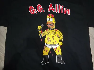 Buy GG Allin Shirt TS Import Punk Rock Death Metal Black Metal Grindcore Meat Shits  • 20.67£