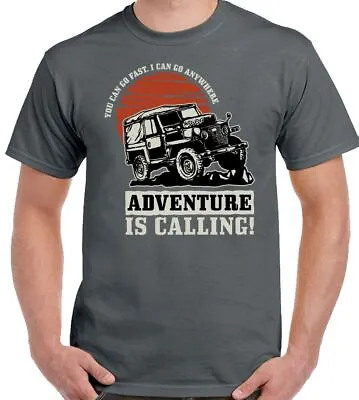Buy 4X4 T-Shirt Mens Funny Off Roading SVX Rover Top Adventure Is Calling • 8.99£