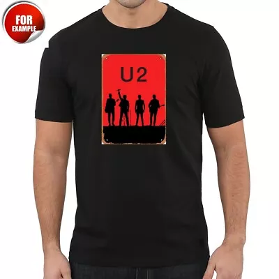 Buy Mens Black T Shirt Xxl U2 T Shirt  Both Side Print  • 12.99£