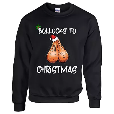 Buy Ugly Christmas Jumper, Bollox To Christmas Novelty Festive Jumper • 22.99£