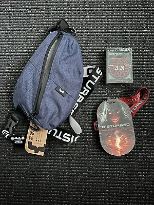 Buy Disturbed 2024 Tour VIP Merch Bundle Bag Playing Cards Lanyard FREE SHIPPING • 47.35£