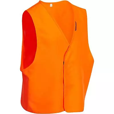 Buy Unisex Hi Vis Gilet Sleeveless Top Vest Hunting Bib Orange Reflective Solognac • 3.99£